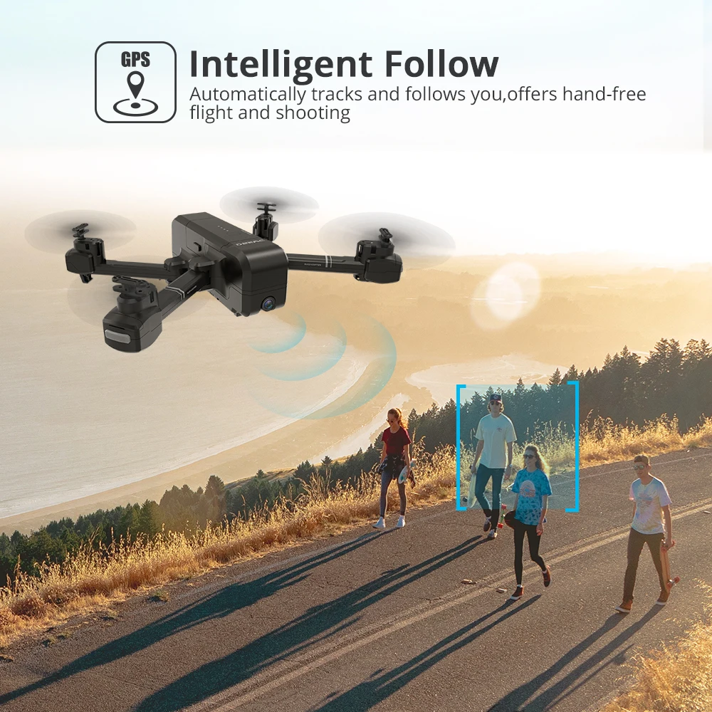 DEERC DE25 Дрон gps ГЛОНАСС FPV wifi RC Дроны с камерой Full HD 1080P Профессиональный gps Квадрокоптер