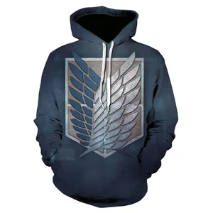 Толстовка для косплея из аниме атака на Титанов с 3D принтом, мужскиеженские пуловеры, шапка, свитшоты, пальто, куртка, осенние спортивные костюмы для мальчиков, Haraju