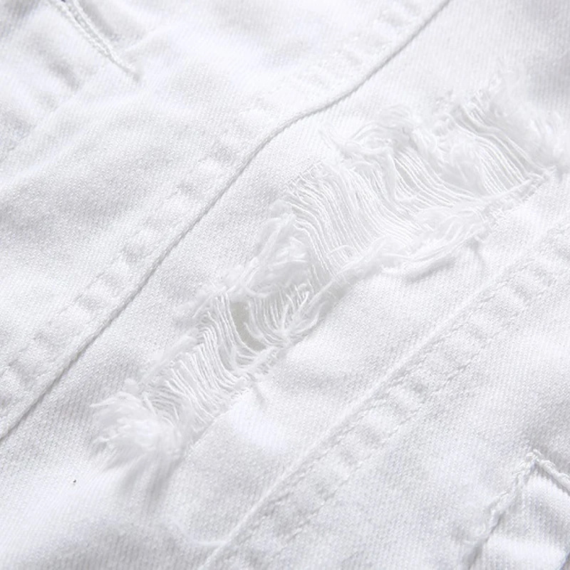 2019 винтажный дизайн мужской джинсовый жилет белого цвета без рукавов