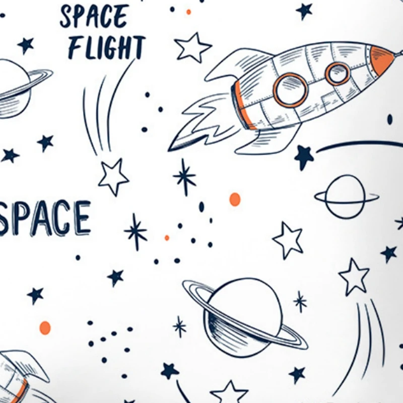 

Outer Space Cushion Cover Universe Sun Planet Spacecraft Throw Pillow Case Astronaut Rocket Decorative Pillowcases