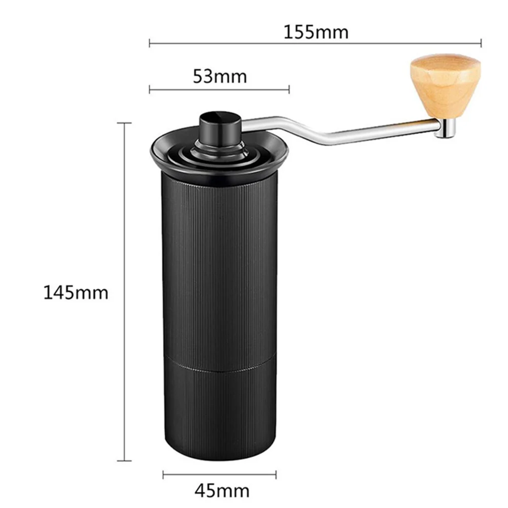 

Portable Stainless Steel Wood Home Manual Handmade Crank Coffee Bean Spices Grinder Mill Herbs Nuts Milling Machine Kitchen Tool