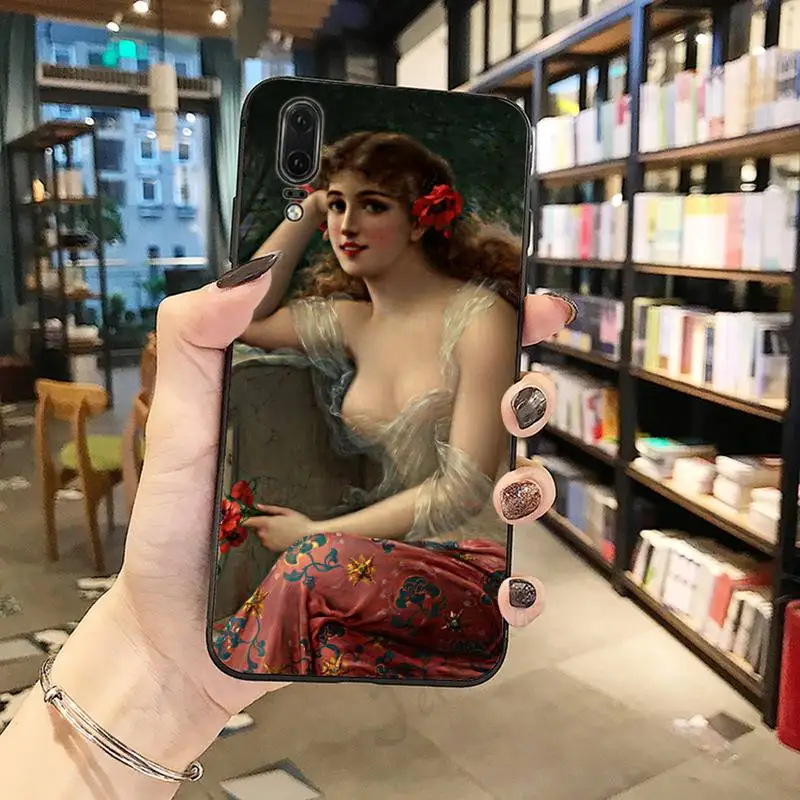 

Girl Paintings in the Renaissance Phone Case For Huawei honor Mate P 10 20 30 40 Pro 10i 9 10 20 8 x Lite