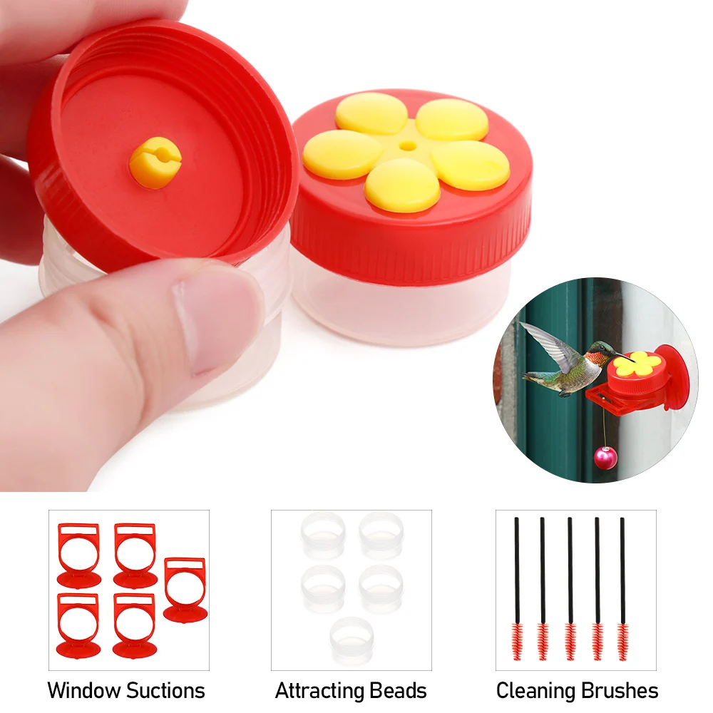 Ручные кормушки для птиц мини-Фидер на присоске окон с щеткой уборки окуня сада |
