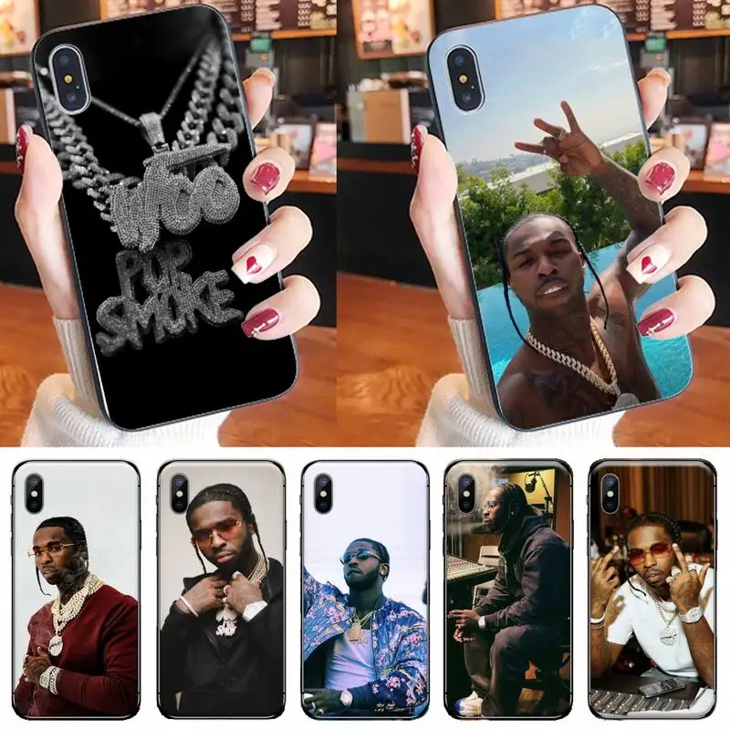 Чехол для телефона Pop Smoke Для iPhone 11 12 pro XS MAX 8 7 6 6S Plus X 5S SE 2020 XR|Бамперы| |
