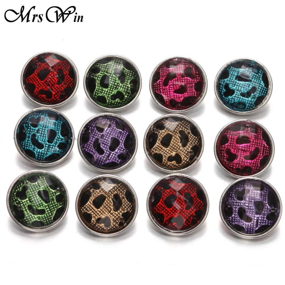 10 шт./лот новые леопардовые кнопки ювелирные изделия Смешанный стиль Имбирная