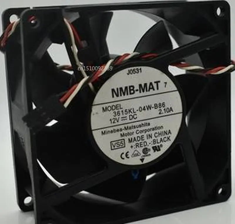 

FOR 3615KL-04W-B86 12V 2.10A 9238 FOR DELL ATX cooling fan Free shipping
