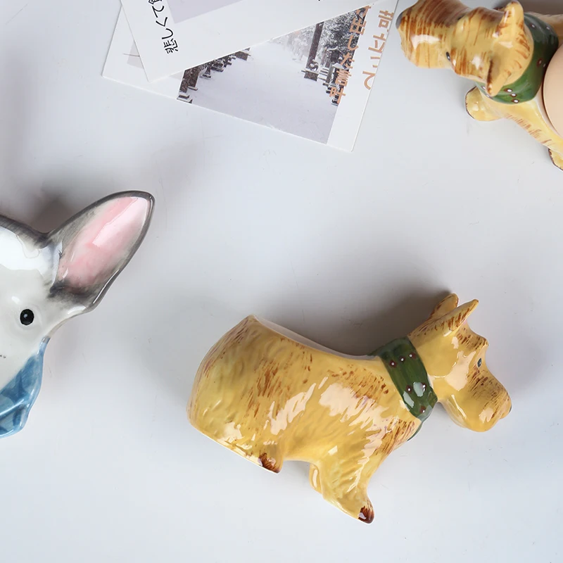 ceramic egg holder creativity soft boiled egg cups holder stander dog shaped egg stand storage dishwasher safe kitchen gadgets free global shipping