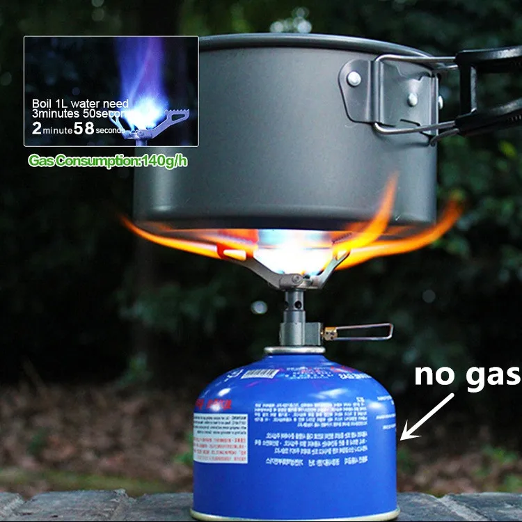 Мини 25g Brs-3000t 2700W походная наружная титановая печь газовая Ультралегкая походная плита миниатюрная портативная плита-горелка для выживания