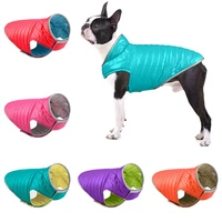 1pc light weight pet dog waterproof clothes double sided jacket reflective vest coat clothes apparel outwear coat jackets