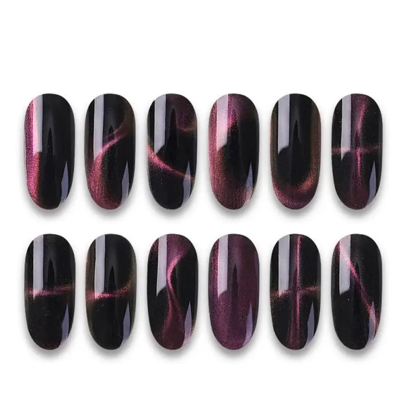 

New nail art cat eye magnet multi-function S-shaped striped pattern magnet strong cat eye glue magnet rod maquillaje