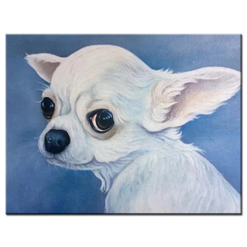 Алмазная вышивка с милым питомцем наборы для вышивки крестом чихуахуа собакой
