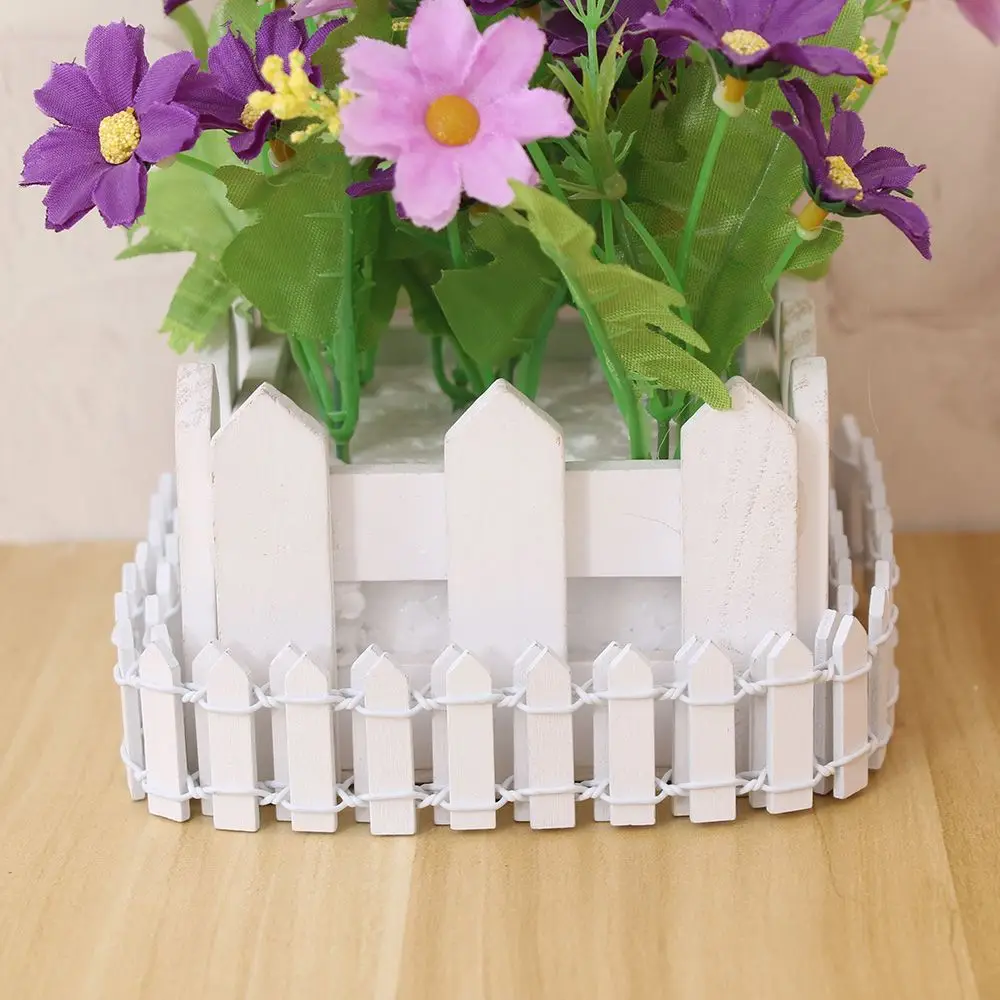 Diy Сказочный садовый набор деревянный забор аксессуары украшение миниатюрный