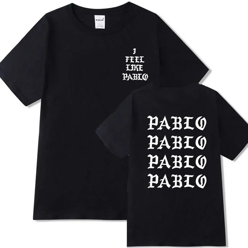 2019 футболка Kanye West The I Life Of Pablo мужская летняя брендовая одежда Feel like Paul Homme|Мужские