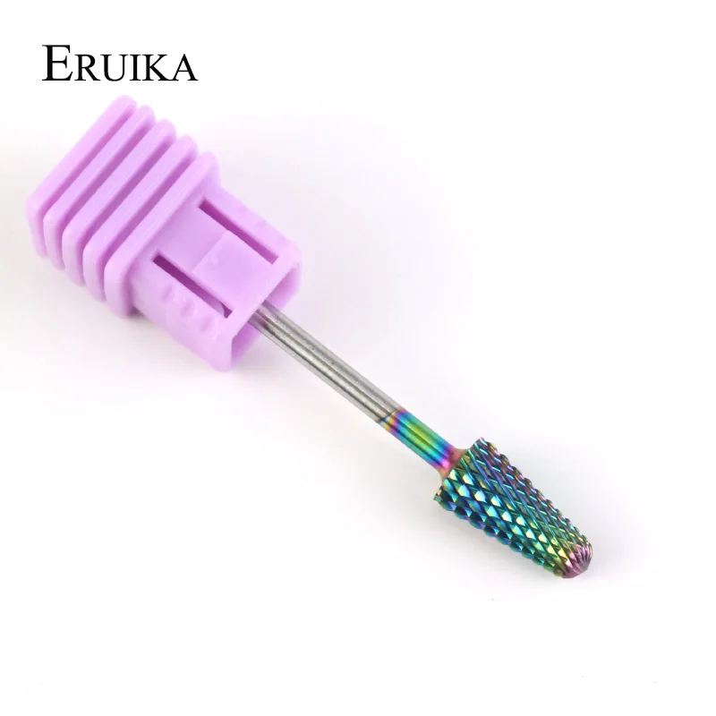 NO3 ERUIKA, 3 типа, Радужное твердосплавное сверло для ногтей, удаление мозолей, битовое электрическое сверло с хвостовиком, маникюрный аппарат, педикюрные станки - Цвет: NO3