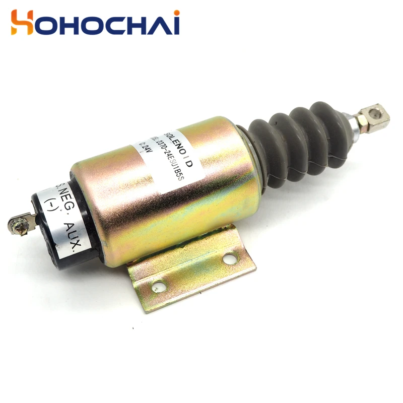 New Fuel Shutoff Solenoid 24V 2370-24ESU1B5S Flameout Solenoid Valve for 6BT 5.9L Diesel Engine