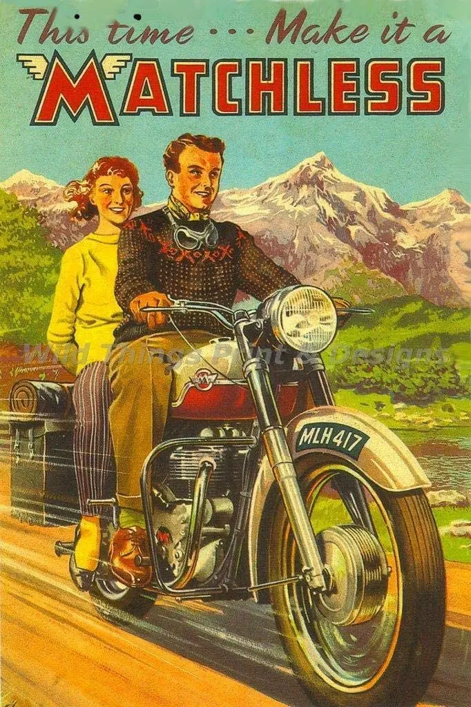 

Make It A Matchless Decor Signs 12x8 Inch Metal Tin Sign