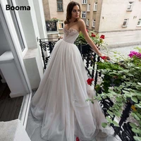 sexy spaghetti straps wedding dresses beaded crystals open back bride dresses pleated tulle a line long bridal gowns