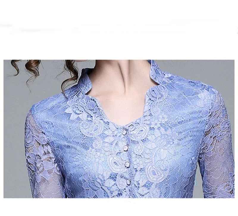 

Casual Dress Woman Dress 2020 Autumn Dresses Women Plus Size Solid Color Lace Party Evening Prom Vestido