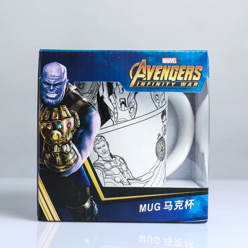 

Disney Creative Ceramic Cup Avengers 4 Comic Retro Mug Marvel Large Capacity Water Cup Coffee Cup