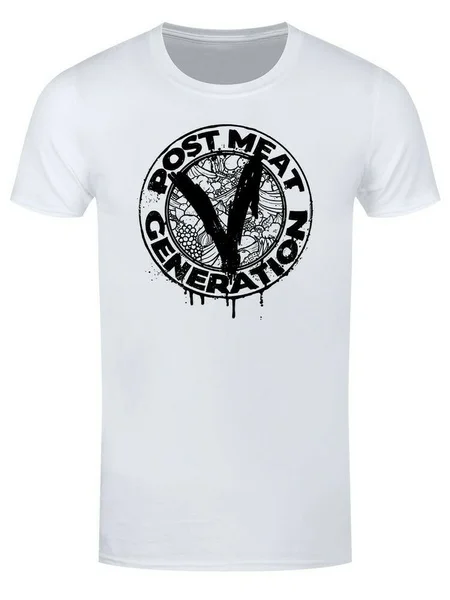 

Post t-shirt vegetarian vegan meat generation white man