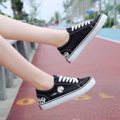 Туфли женские холщовые дышащие с мягкой подошвой повседневные маленькие