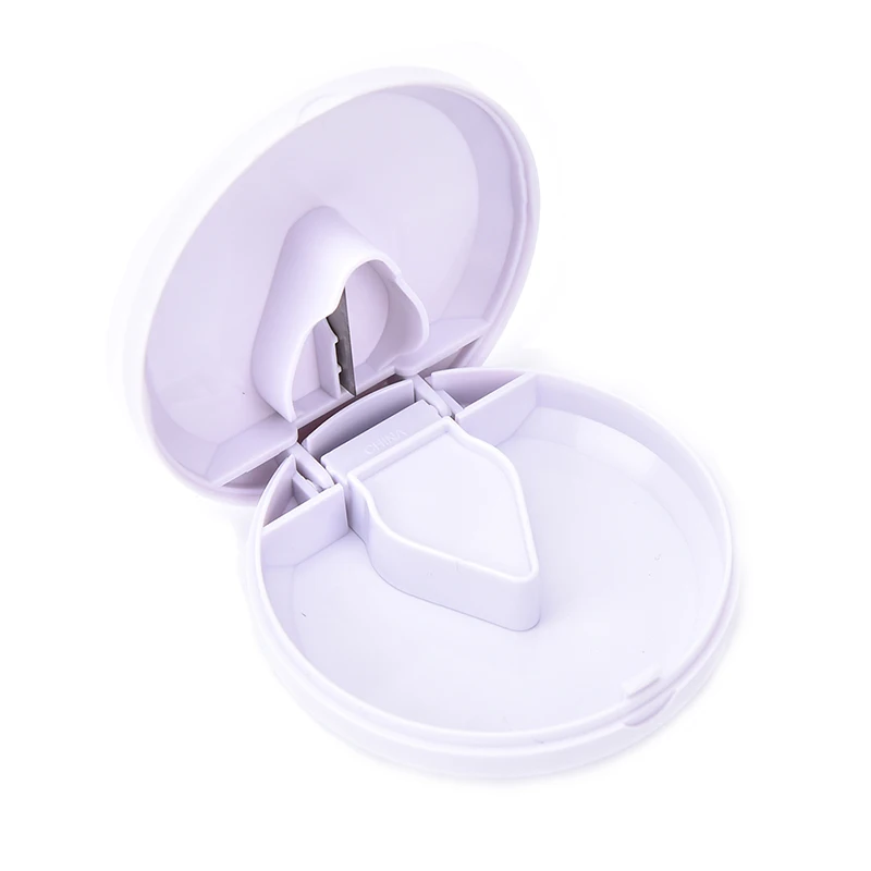 

1pc Portable Pill Box Drug Tablet Medicine Storage Holder Splitter Case Storage Organizer Container Case