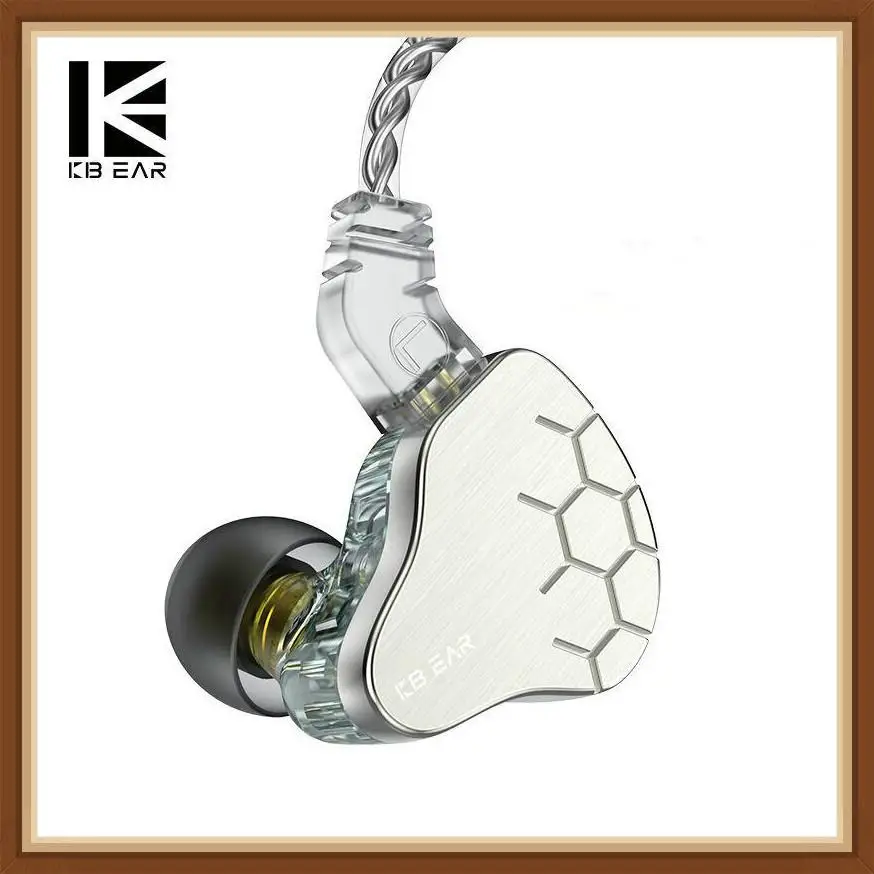 

KBEAR Lark 1BA + 1DD Hifi Music DJ Bass In Ear Earphone with 2 Pin 0.78 4 Cores Silver Plated Cable KBEAR Diamond KBEAR KS2