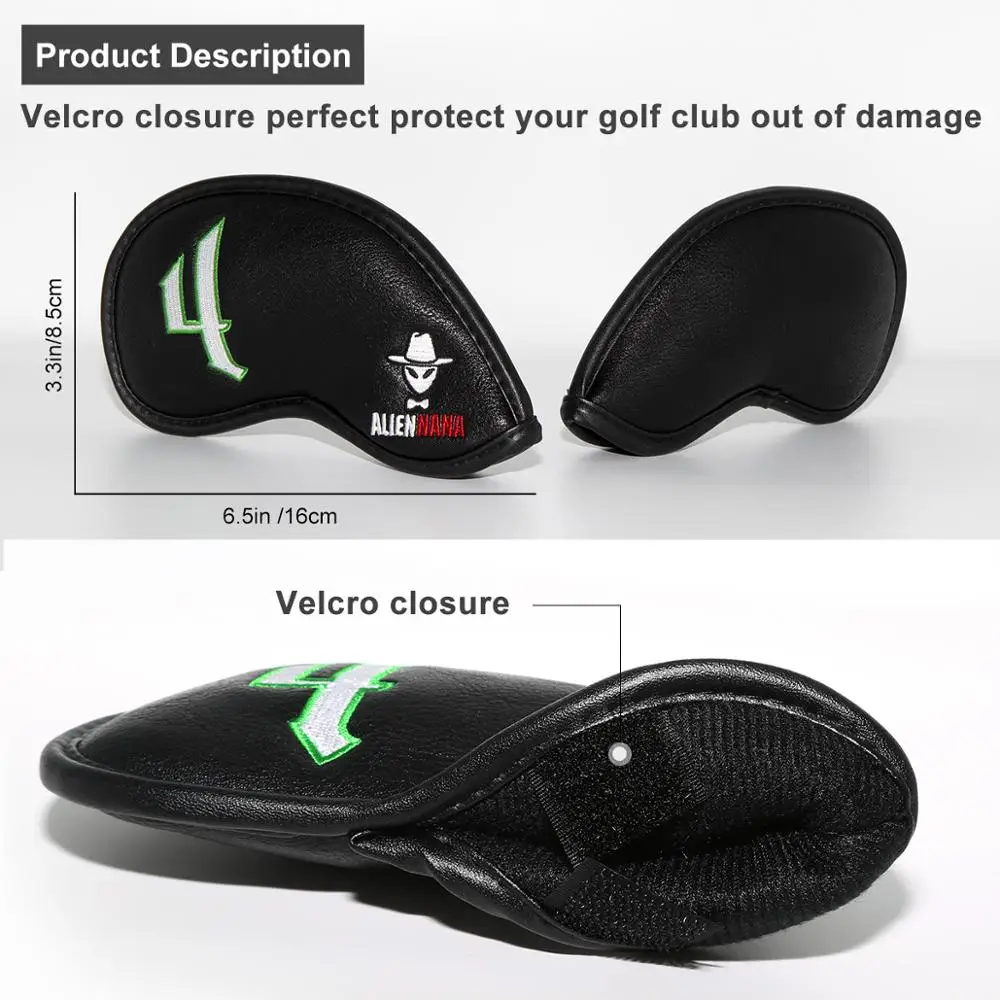 Набор металлических чехлов для головы гольфа 10 шт./компл. клубный железный чехол