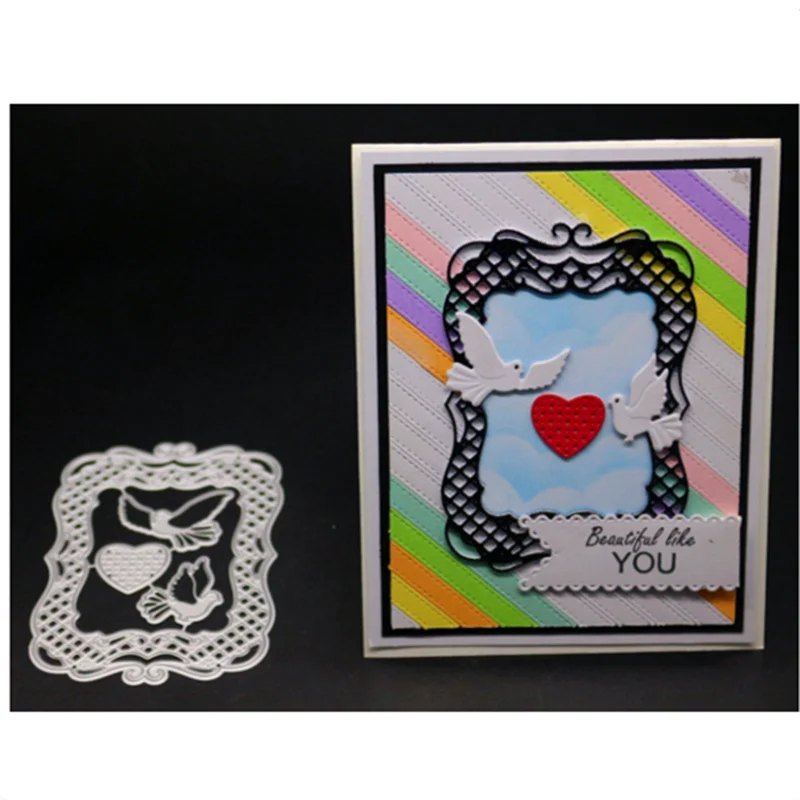 YINISE для скрапбукинга металлические Вырубные штампы трафареты голубь Сделай Сам