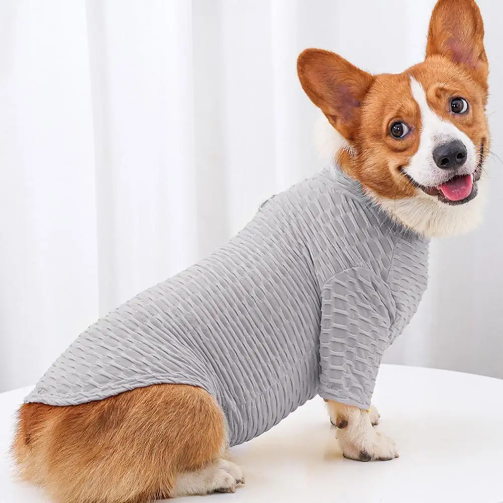 

Одежда для собак среднего размера, теплая рубашка с коротким рукавом