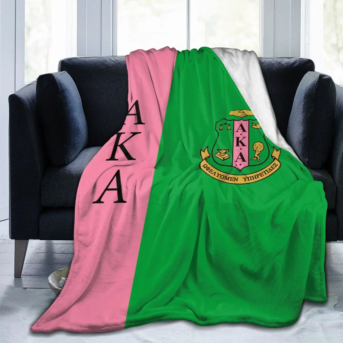 

Alpha Kappa Alpha Super Soft And Comfortable Flannel Sofa Blanket, An Air-Conditioning Blanket Suitable For All Seasons