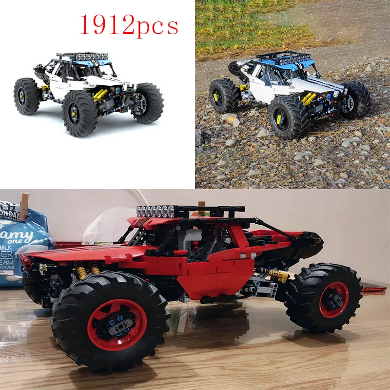 MOC Technic серия 4WD радиоуправляемое Багги C1 обновление внедорожник альпинистская Совместимость с MOC-19517 строительный блок кирпичи дети