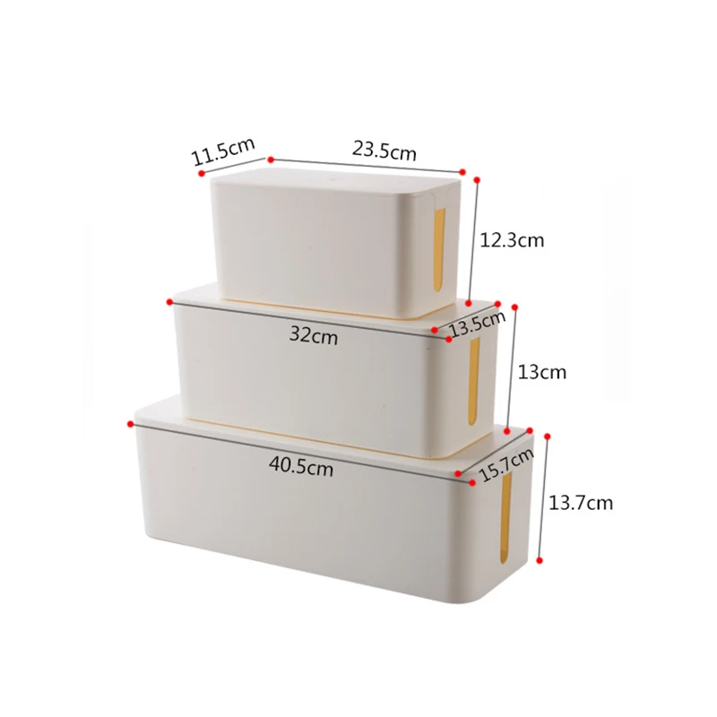 Plastic Wire Storage Box Power Line CasesJunction Cable Tidy Household Necessities Home Organizer | Дом и сад