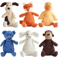 corduroy dog toys bite resistant dogs chew toy squeaking puppy sound toys cute plush interactive toys for small large dogs