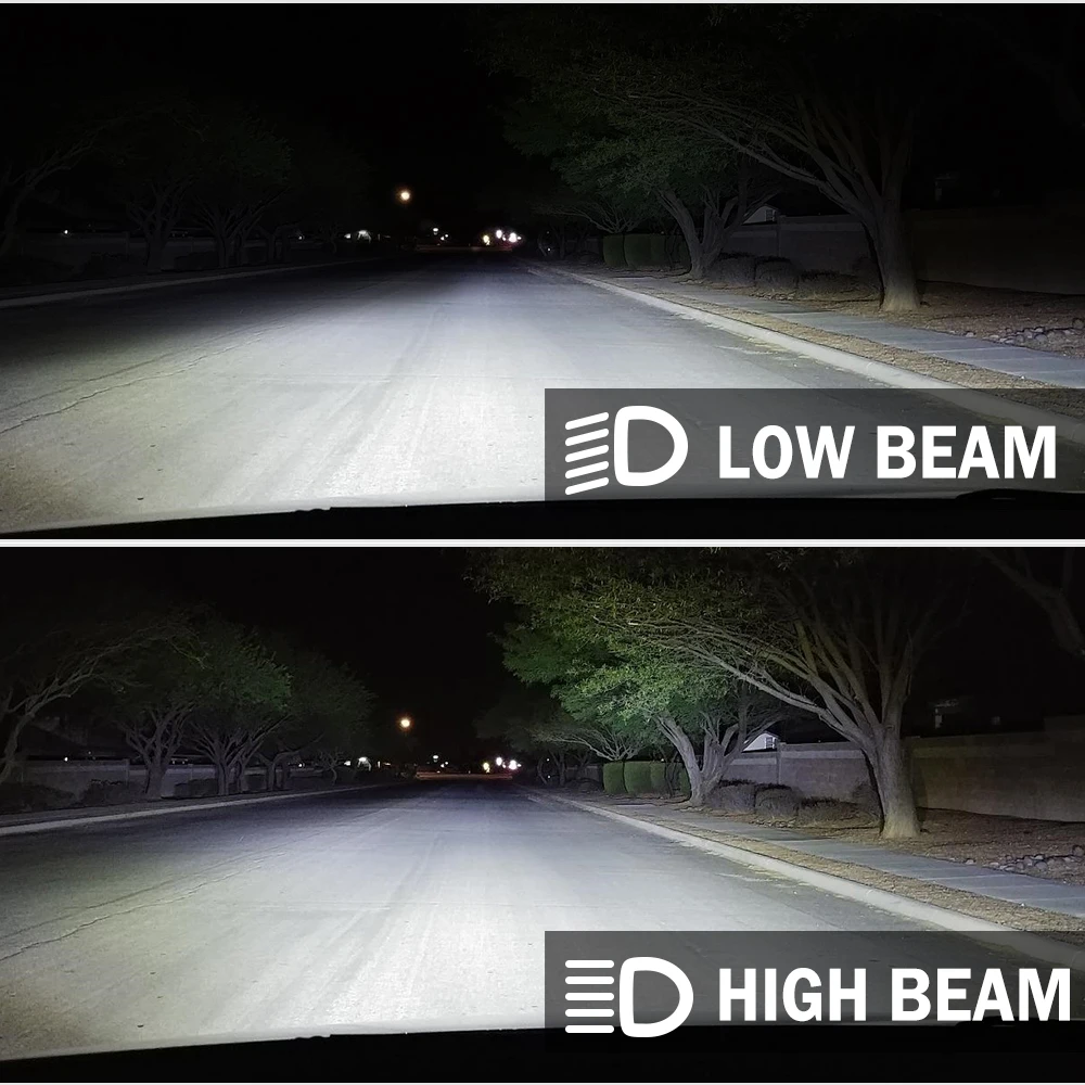 /HL проектор H4 светодиодные фары лампы Bi LED автомобильные 12 В светодиодный 5500 лм 100 K