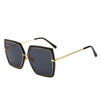 fashion oversized womens sunglasses brand designer big frame ladies sun glasses vintage driving alloy eyeglasses uv400