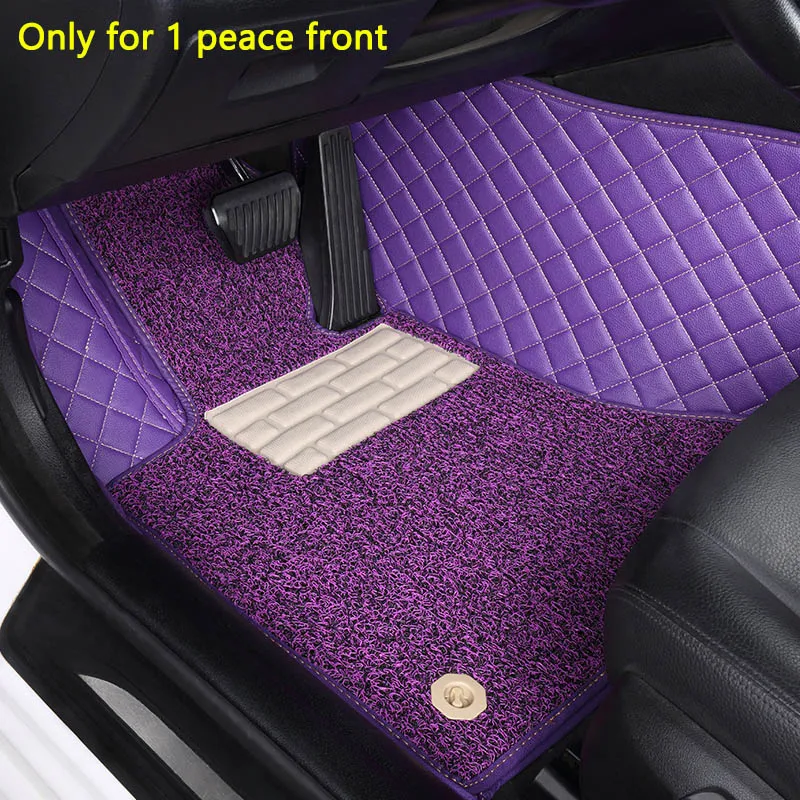 Пользовательские автомобильные коврики для Toyota Corolla Camry Rav4 Auris Prius Yalis Avensis Alphard 4Runner Hilux highlander sequoia коврик - Название цвета: For 1 peace front