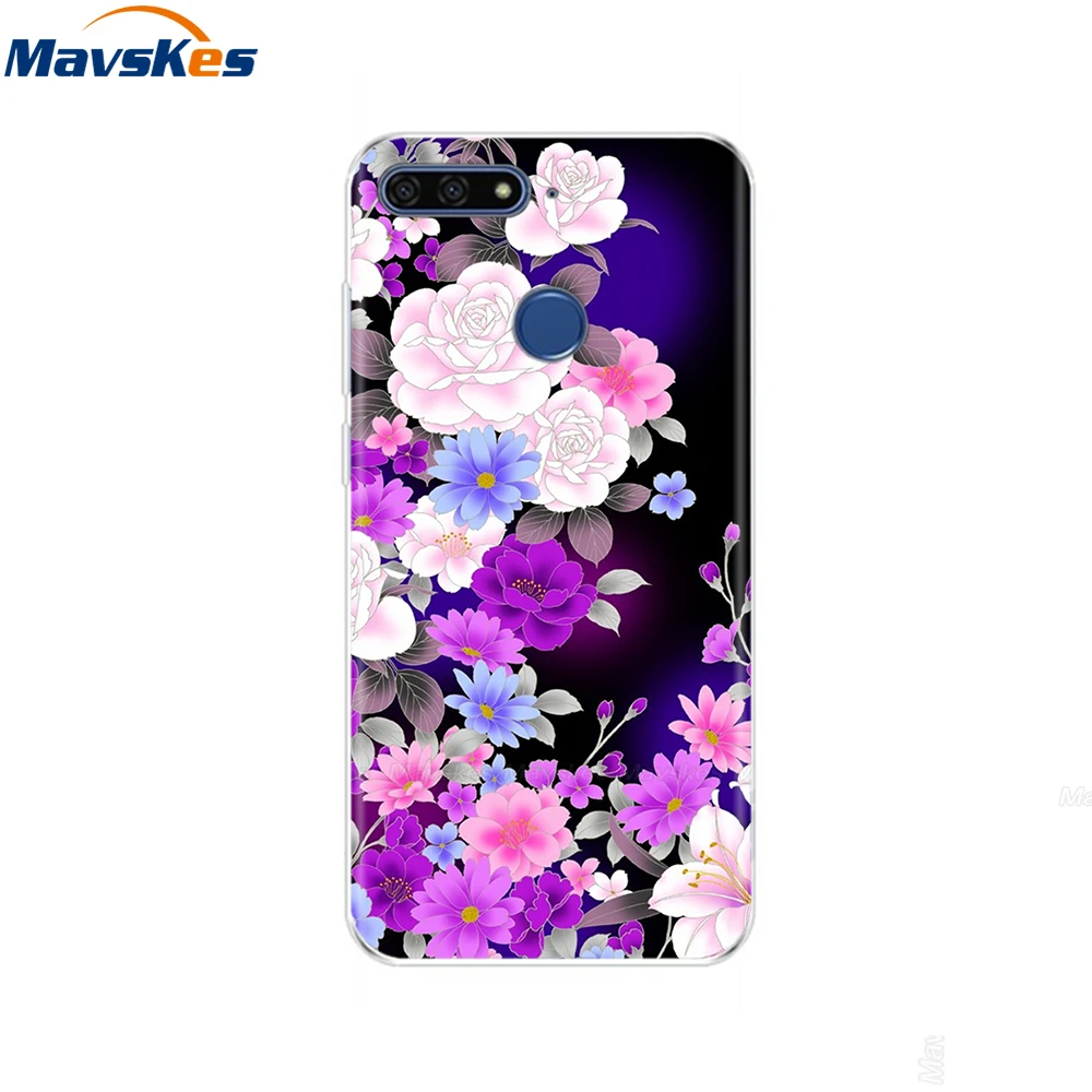 6 Силиконовый чехол для телефона huawei Honor 7A Pro, 5," дюймовый чехол для телефона huawei Honor 7A 5,45" 7 A DUA L22 Русская версия - Цвет: 6