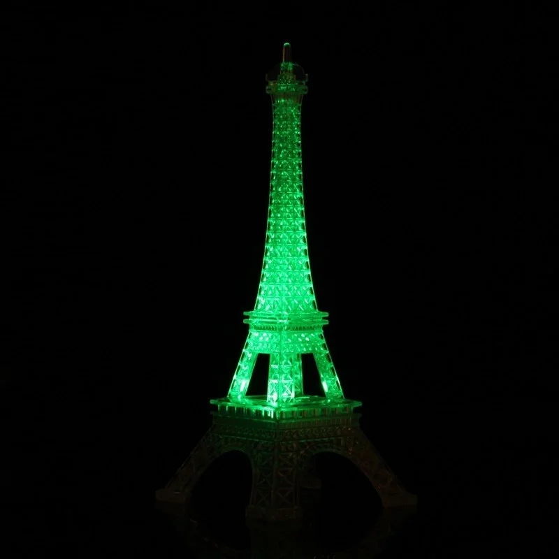 Красочный ночной Светильник с Эйфелевой башней светодиодная лампа модный