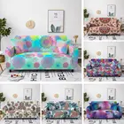 Эластичный чехол для дивана с 3D рисунком мандалы для гостиной, 1-4 места, растягивающийся чехол для дивана, односекционный чехол для дивана, чехлы для влюбленных