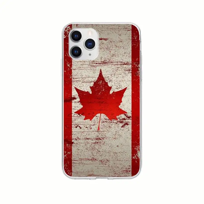 

Durable Canadian Maple Leaf Transparent Cell Phone Case Clear Cover For Honor 8X 10i 20i 20 Lite