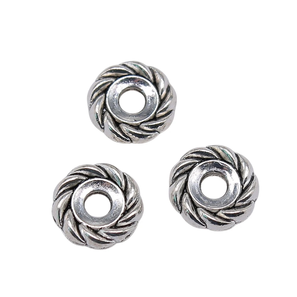 Бусины-разделители для ожерелий, браслетов, ювелирных изделий, 40 шт., 9x9x2 мм