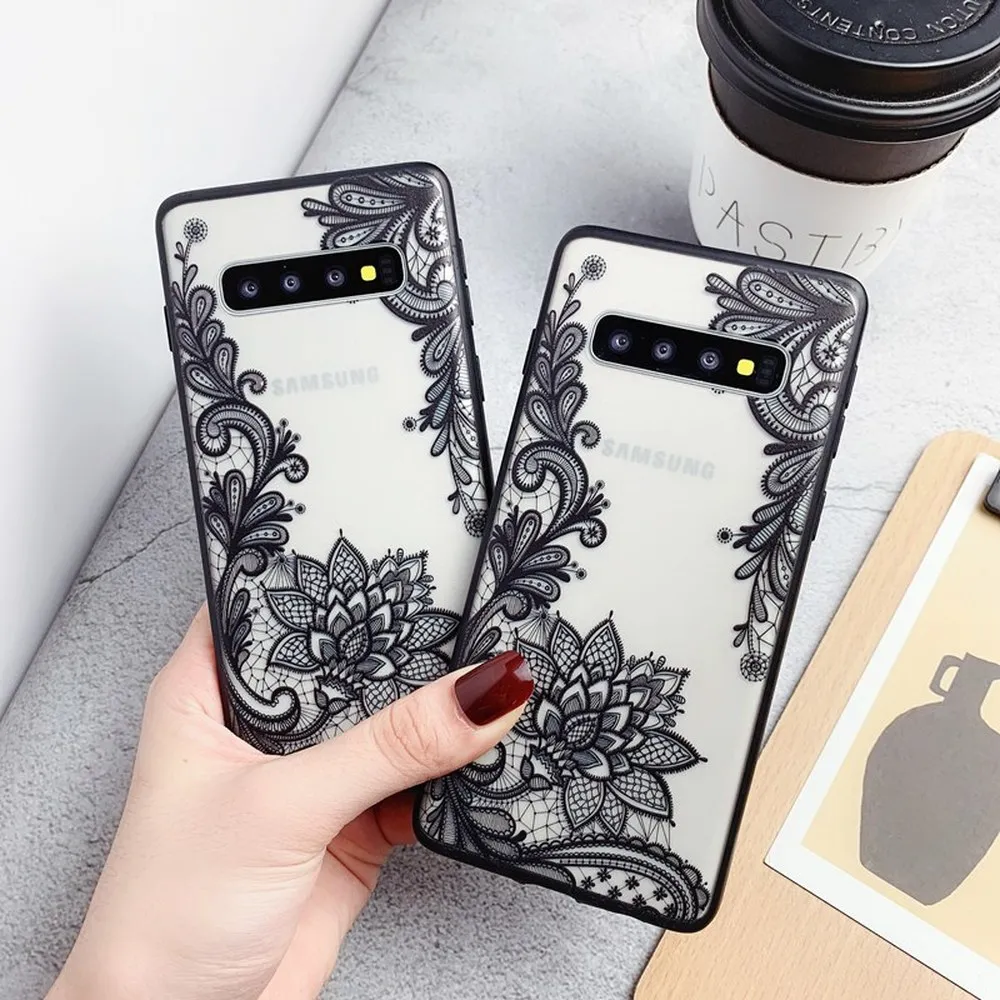 3D Кружева Цветы Чехол для телефона samsung A70 чехол A50 S8 S10 S9 классический Coque Plus S10E