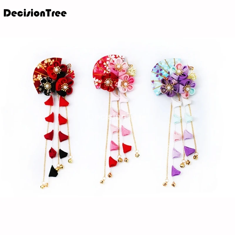 2021 японский ручной работы украшения для волос вишня головной убор с кисточками