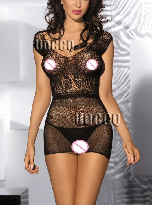 Женское боди комбинезон сетчатый с цветочным рисунком соблазнительное ночное