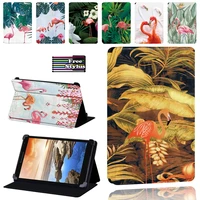 flamingo pattern tablet case for lenovo tab 7 8 10 thinkpad dust proof foldable protective case