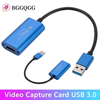 usb3 0 video capture card 1080p 60fps 4k hdmi compatible video grabber box for macbook ps4 game camera recorder live streaming