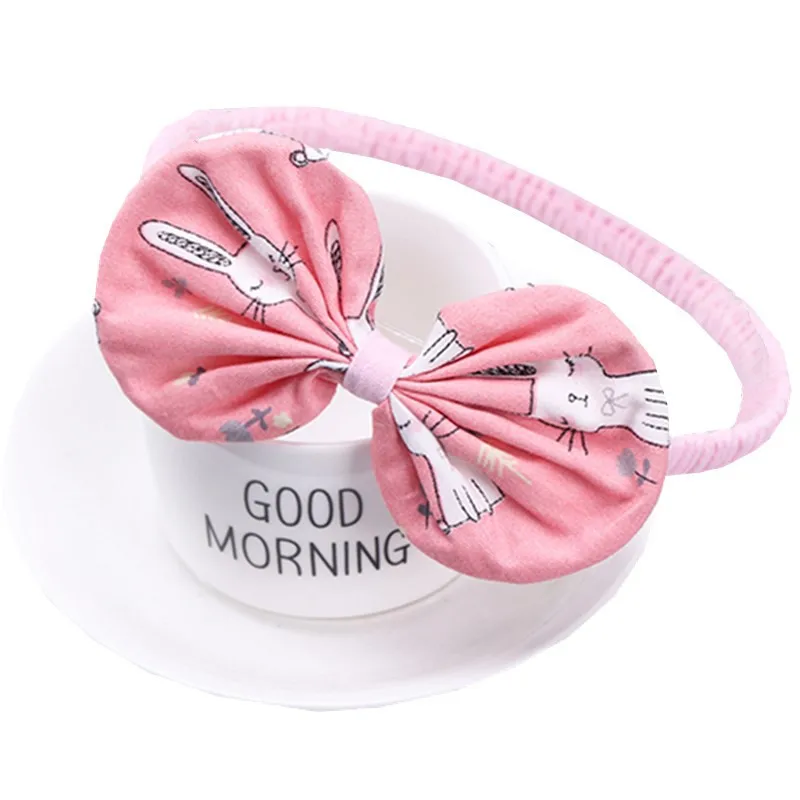 

New Colorful Boho Newborn Toddler Headband Ribbon Elastic Baby Headdress Kids Hair Band Girl Bow Knot