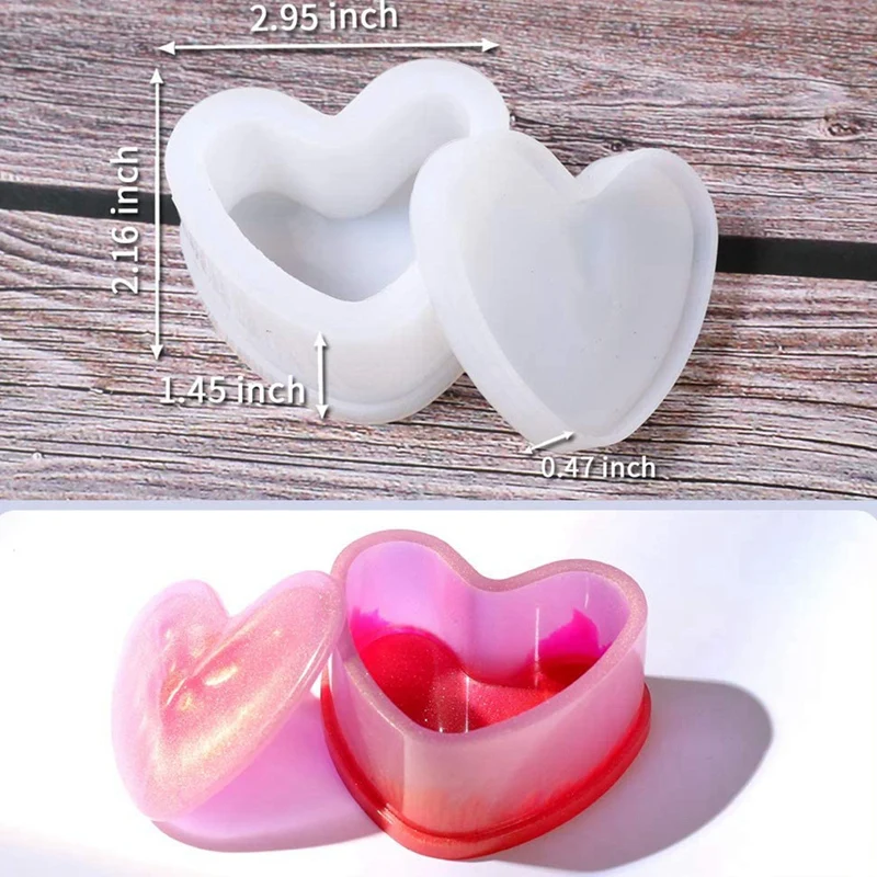 

Silicone Resin Molds 4Pcs, DIY Epoxy Resin Casting Molds, Storage Box Mold for Jewelry, Flower Pot/Pen/Soap Holder