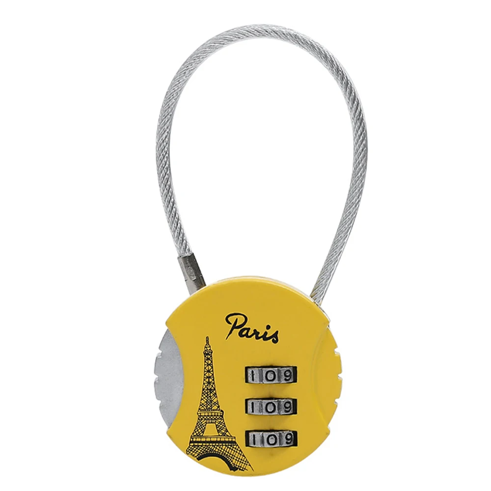 3-digit travel padlock tower password smart lock resettable safety luggage box hardware | Обустройство дома